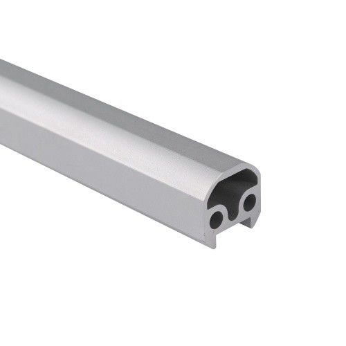 โปรไฟล์มืออลูมิเนียมสีเงิน ท่ออลูมิเนียม anodized extruded